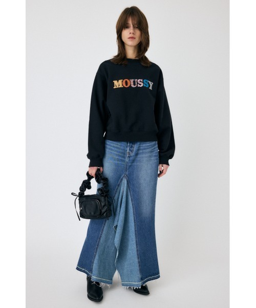 トレーナー スウェット 「ZOZO・一部店舗限定」PATCHED OVAL MOUSSY LOGO プルオーバー レディース ZOZO・一部店舗限定】PATCHED OVAL MOUSSY LOGO プルオーバー