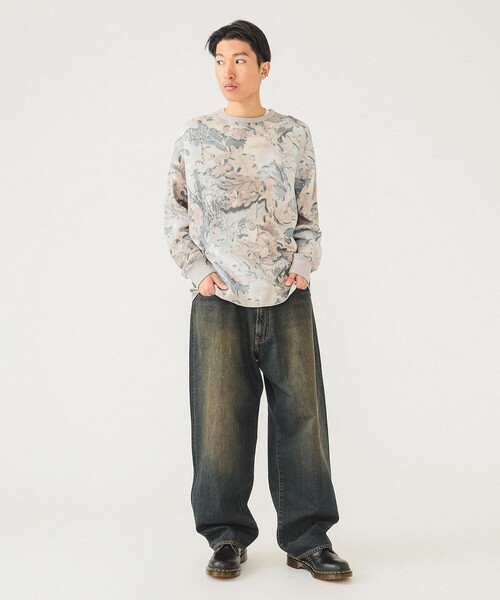 ビームス プリント サーマル クルーネック Tシャツ BEAMS tシャツ プリント サーマル クルーネック Tシャツ メンズ