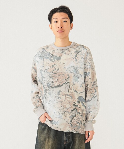ビームス プリント サーマル クルーネック Tシャツ BEAMS tシャツ プリント サーマル クルーネック Tシャツ メンズ