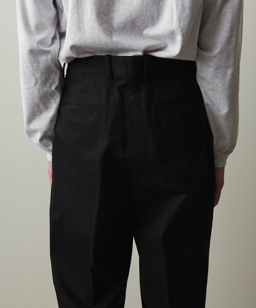 <Steven Alan> インツープリーツ ドレス トラウザーズ　サイズS STEVEN ALAN スラックス 「Steven Alan」 TC ホップサック イン