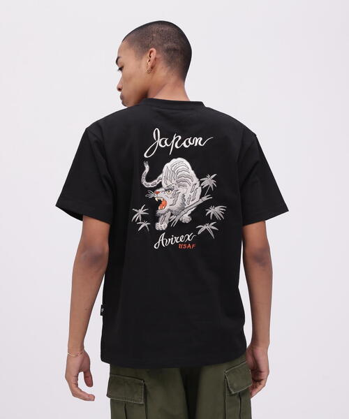AVIREX（アヴィレックス） uvカット tシャツ SOUVENIR TIGER T-SHIRT