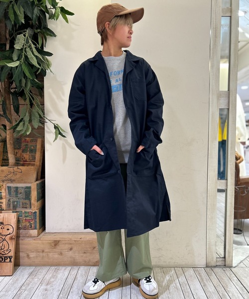 「OLD BETTY'S」 コート M サンドベージュ レディース_画像9