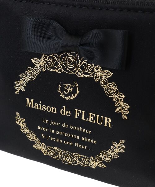 Maison de FLEUR ポーチ サテンリボンティッシュケース