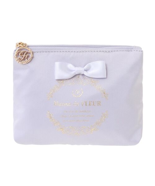 Maison de FLEUR（メゾンドフルール） ポーチ サテンリボンティッシュ