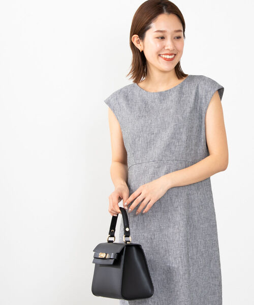 NOLLEY'S 「NOLLEY'S」 ノースリーブワンピース 38 グレー系