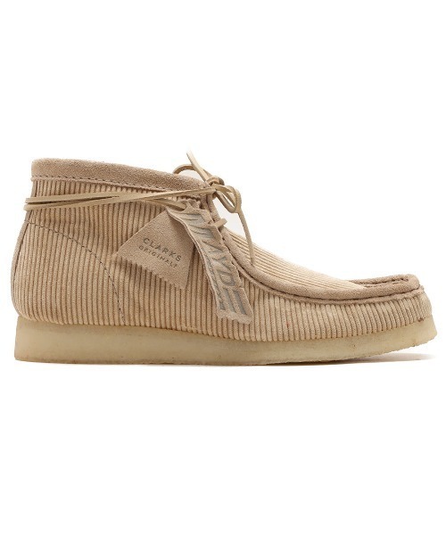 Clarks　クラークス　ワラビーブーツ　Sand Suede　25.5 Wallabee Boot. / レディース ワラビーブーツ （メープル