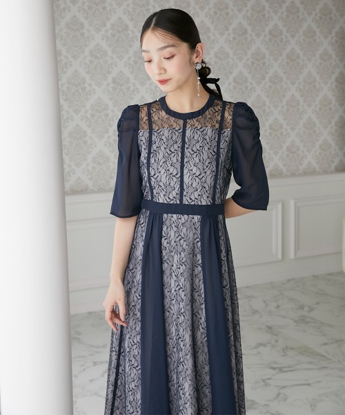 Jolie et Jolie(ジョリー エ ジョリー) ドレス シフォン Jolie et Jolie(ジョリー エ ジョリー) ドレス シフォン