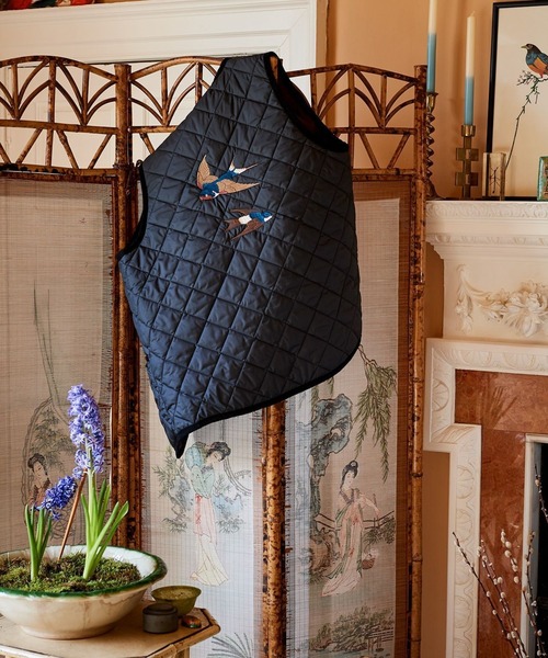 LAVENHAM ベスト ジレ John Derian X Lavenham Swallows
