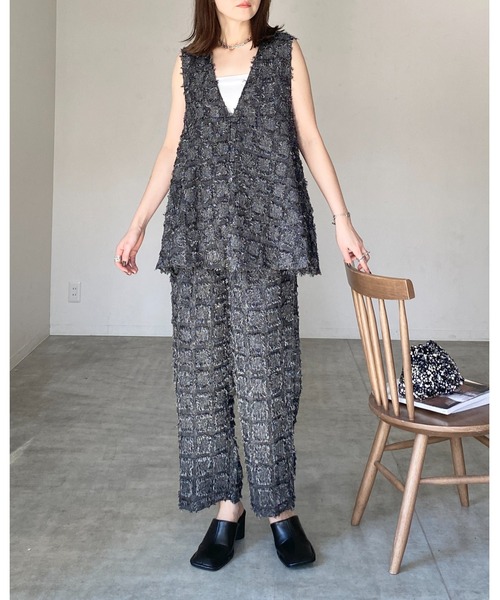 セットアップ ベスト ロングスカート フリンジ きれいめ M～4XL 楽天市場】セットアップ 花柄トップス スカート上下セット 薄手