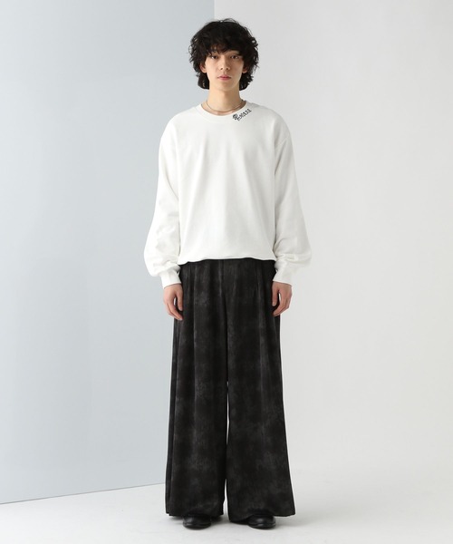 HARE トレーナー スウェット ネックシシュウロゴスウェット(HARE