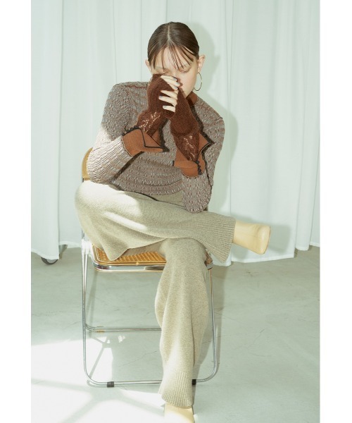 「TODAYFUL」 イージーパンツ 36inch チャコールグレー レディース_画像5