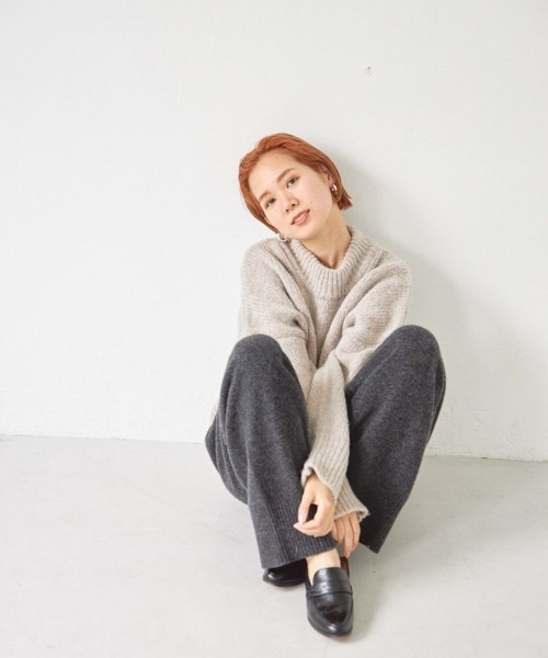 「TODAYFUL」 イージーパンツ 36inch チャコールグレー レディース_画像7