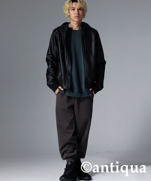 「antiqua」 「tree cafe」ブルゾン M ブラック レディース_画像7