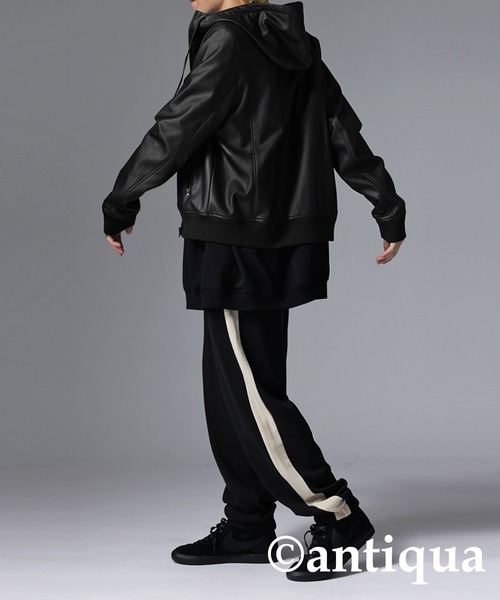 「antiqua」 「tree cafe」ブルゾン M ブラック レディース_画像8