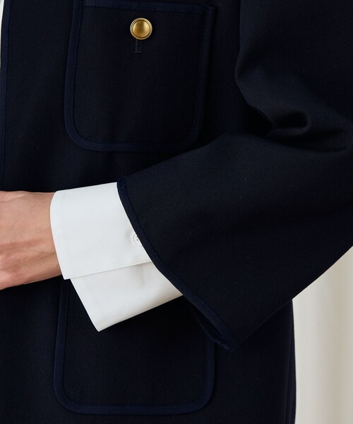 DES PRES（デプレ） ジャケット ノーカラージャケット ハードウール