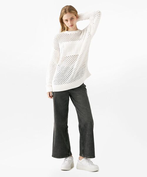 ニット セーター フラッグクルーネックセーター レディース TOMMY JEANS ニット セーター フラッグクルーネックセーター