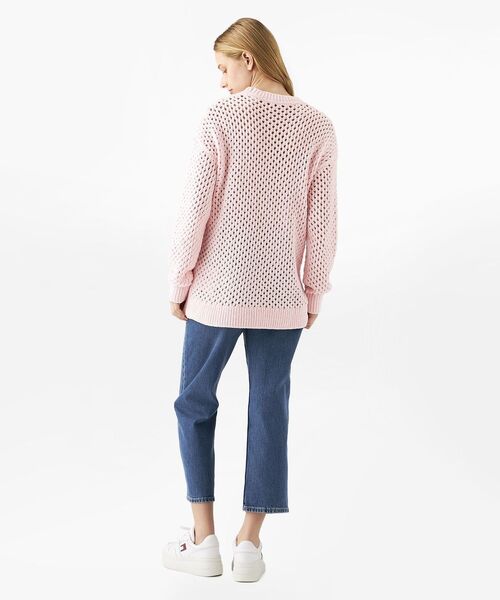 ニット セーター フラッグクルーネックセーター レディース TOMMY JEANS ニット セーター フラッグクルーネックセーター