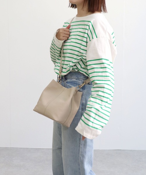 MIAN ショルダーバッグ バッグ 編み込みハンドル2wayショルダー