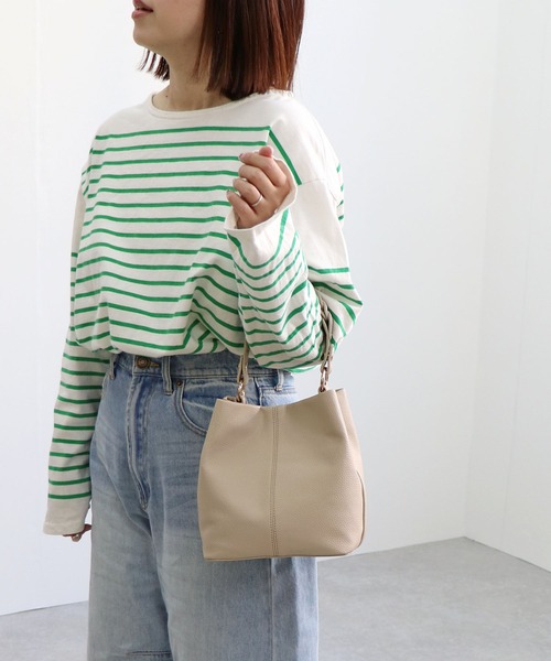 MIAN ショルダーバッグ バッグ 編み込みハンドル2wayショルダー