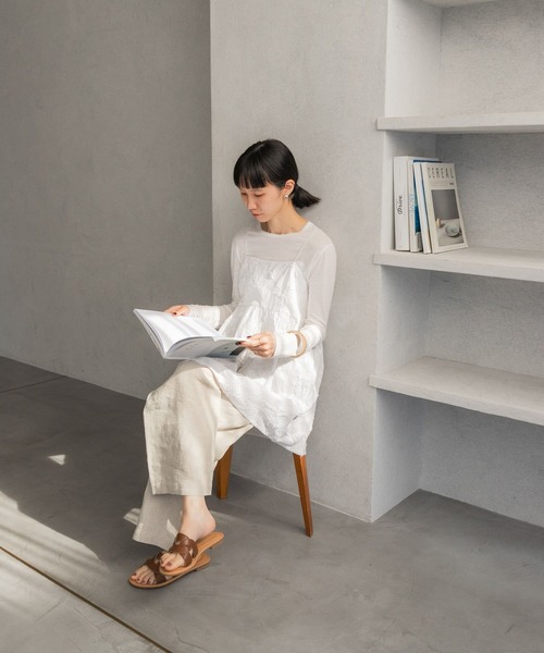 URBAN RESEARCH DOORS キャミソール 立体刺繍キャミソール