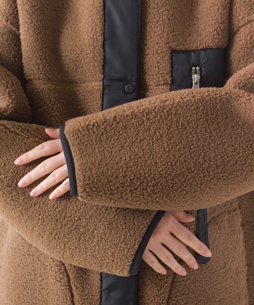 「OMNES」 コート LARGE アイボリー レディース_画像3