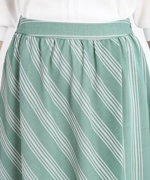 Reflect（リフレクト） スカート 「手洗い可」ストライプ柄シアー