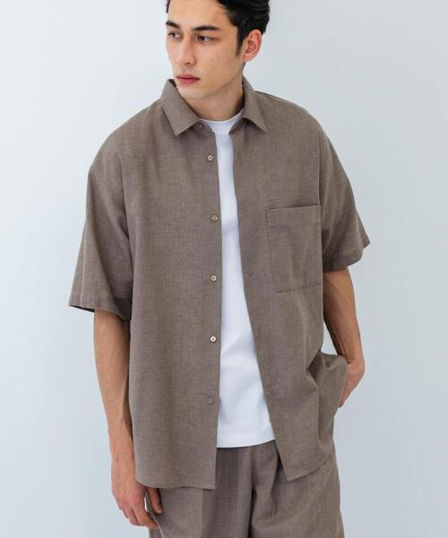 URBAN RESEARCH（アーバンリサーチ） シャツ LINEN PIN HEAD SHORT