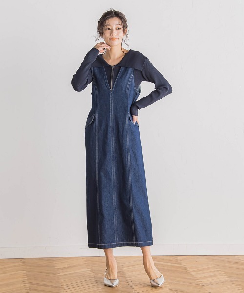 ドロワットロートレアモン（Droite lautreamont）/デニムジャンスカ≪洗濯機で洗える≫ Droite lautreamont（ドロワット・ロートレアモン） ジャンパー