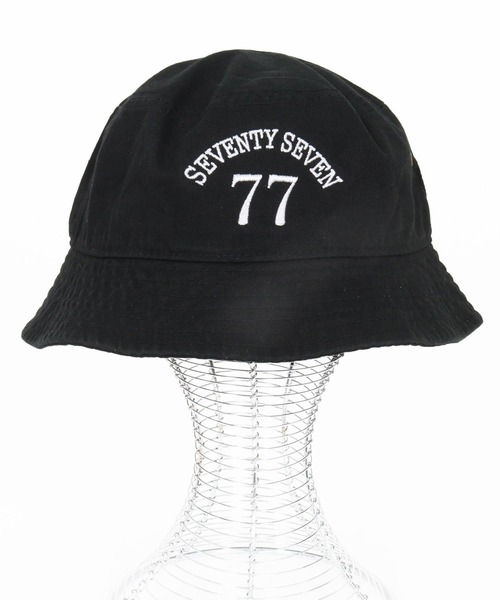 seventy seven 帽子 ハット mko12741-embroidery bucket cap (77arch