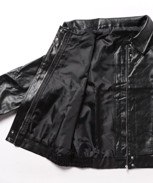 「almo」 「burlesque」ジップアップブルゾン MEDIUM ブラック レディース_画像3