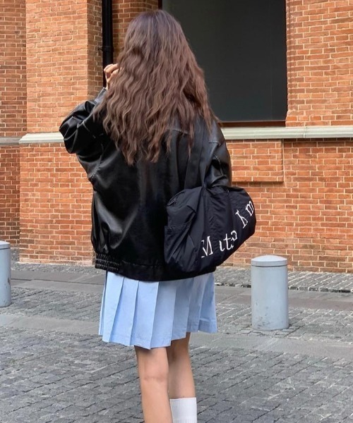 「almo」 「burlesque」ジップアップブルゾン MEDIUM ブラック レディース_画像9