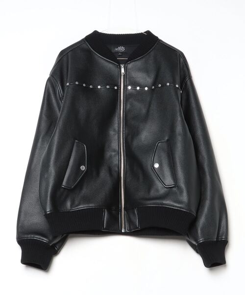 AFB ブルゾン アウター AFB/エーエフビー/STUDDED BOMBER JACKET AFB ブルゾン アウター AFB/エーエフビー/STUDDED BOMBER JACKET