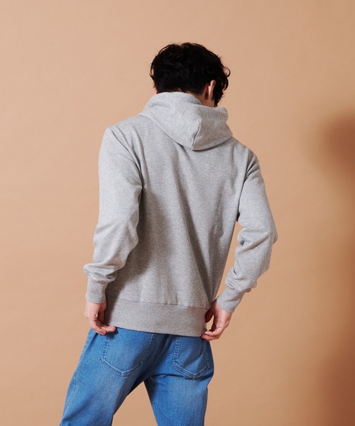 「Champion」 プルオーバーパーカー MEDIUM ブラック メンズ_画像6