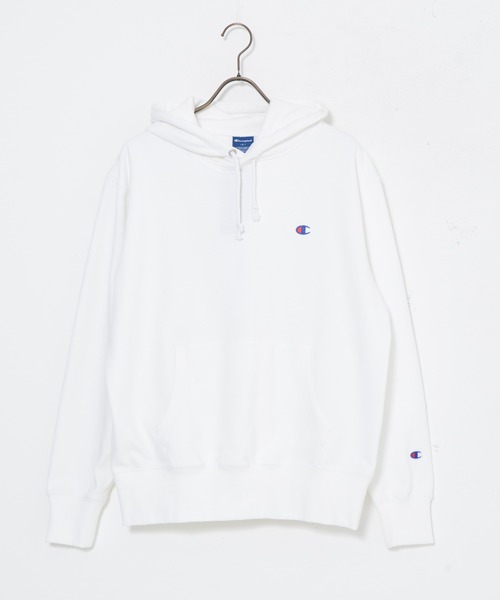 「Champion」 プルオーバーパーカー MEDIUM ブラック メンズ_画像7