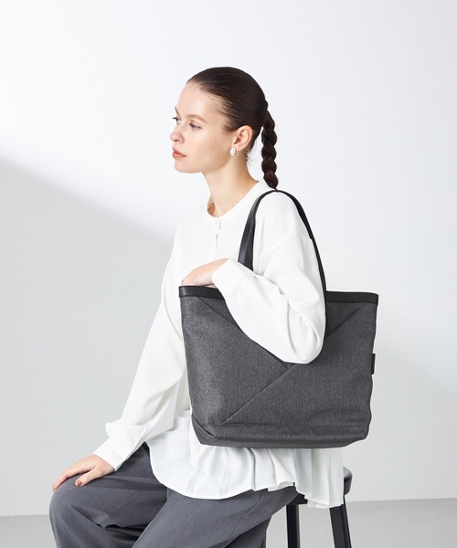 Y'SACCS（イザック） トートバッグ リネンライク イニシャルトート M