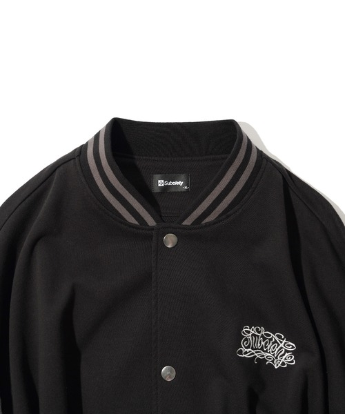 温*ご様 Subciety スタジャン ブラック M Subciety（サブサエティ） スタジャン X-LARGE ブラック×ホワイト