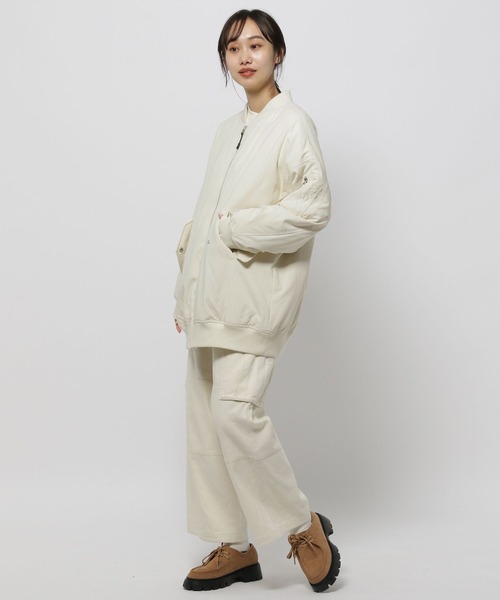 ❕年末セール❕UNSTUDIED　niko and…　Original　Line niko and…（ニコアンド） ブルゾン MEDIUM アイボリー レディース