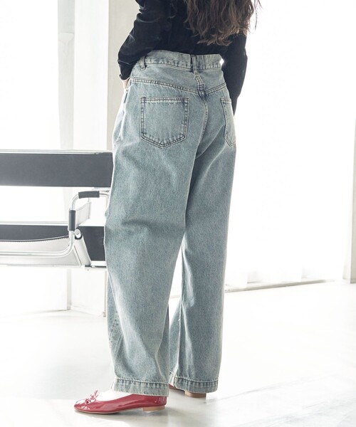 [FREAK'S STORE] обработка Denim брюки MEDIUM черный женский 