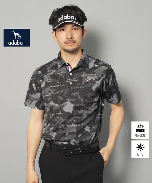 adabat / アダバット 【新レーベル ADABAT NAVY】UVカット／吸水速乾 モナコリンクスプリントポロシャツ adabat ポロシャツ 「新レーベル ADABAT NAVY」UVカット／吸水速