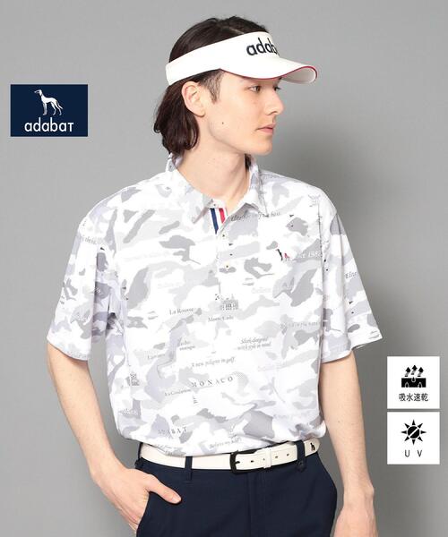 adabat / アダバット 【新レーベル ADABAT NAVY】UVカット／吸水速乾 モナコリンクスプリントポロシャツ adabat ポロシャツ 「新レーベル ADABAT NAVY」UVカット／吸水速