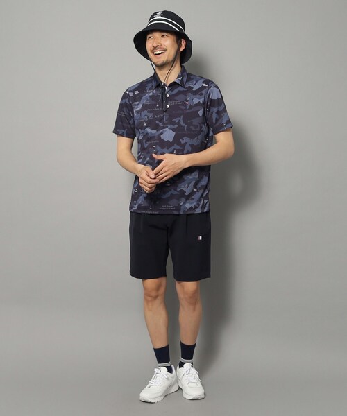 【新レーベル ADABAT NAVY】UVカット／吸水速乾 モナコリンクスプリントポロシャツ 新レーベル ADABAT NAVY】UVカット／吸水速乾 モナコリンク
