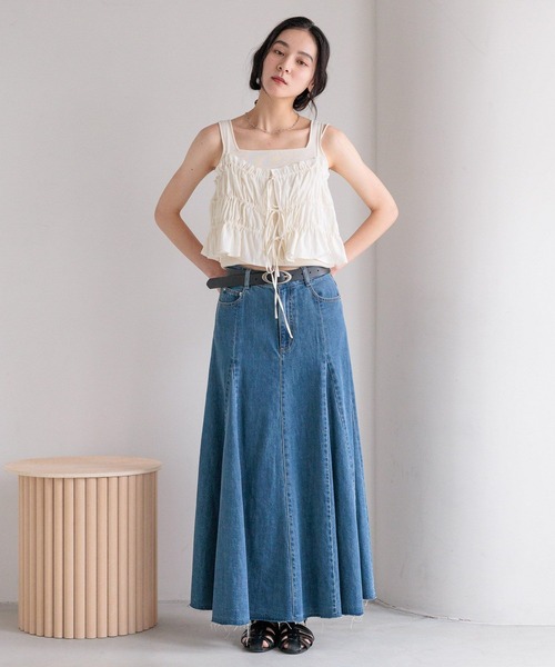 ❌LOWRYS FARM好き(⋆ᴗ͈ˬᴗ͈)”ウエスト全ゴムスカート LOWRYS FARMローリーズファーム ＊ ロングタイトスカート