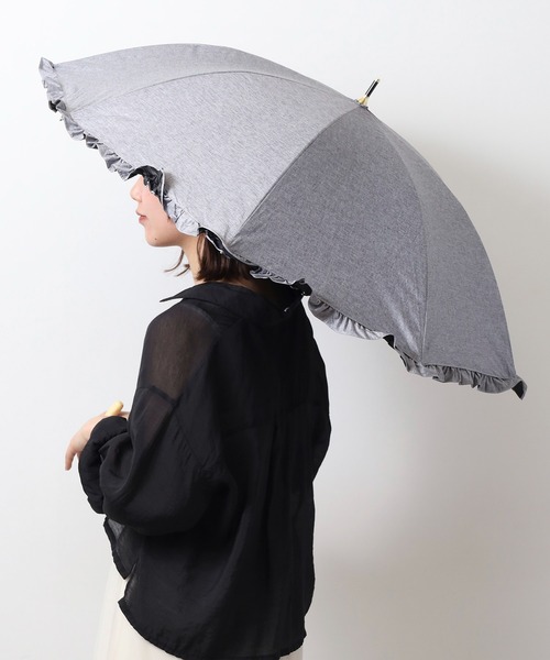 SASA✴︎ assa 傘 assa DENIM 日傘 フリル レディース : ZOZOTOWN Yahoo!店