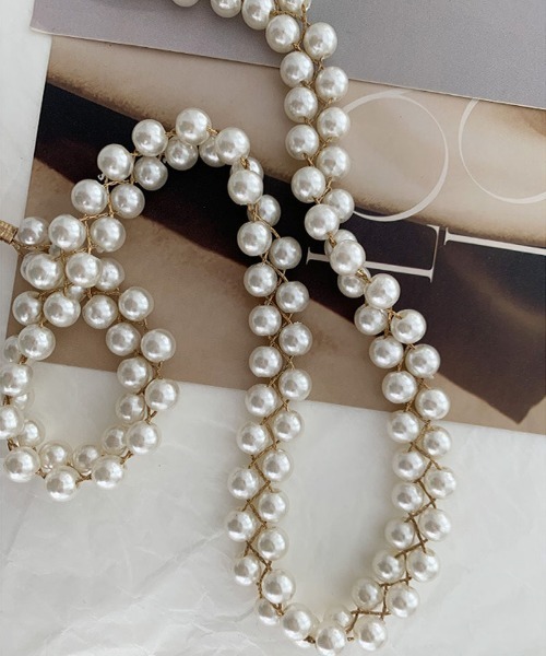 shoppinggo ベルト パールベルト パール チェーンベルト レディース