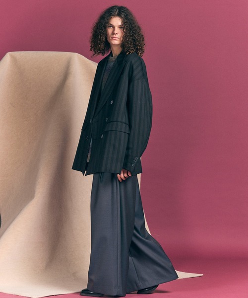 MAISON SPECIAL（メゾンスペシャル） スラックス 1 ブラック メンズ