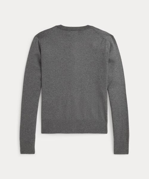 POLO RALPH LAURENブラックコットンクルーネックカーディガンM新品 コットン クルーネック カーディガン | ポロ ラルフ ローレン