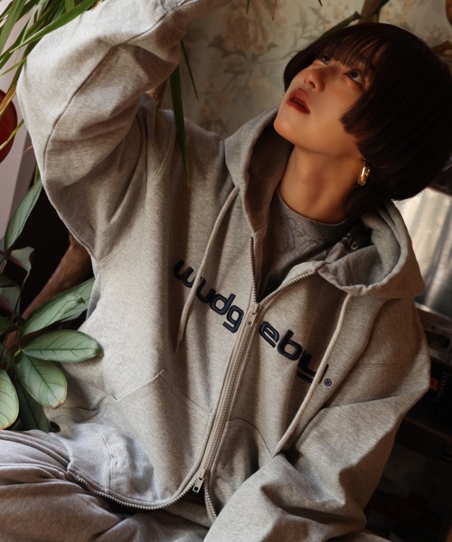 wudgeboy ジップパーカー パーカー WudgeBoy 「WudgeBoy」 ジップアップパーカー LARGE グレー