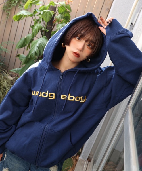wudgeboy ジップパーカー パーカー WudgeBoy 「WudgeBoy」 ジップアップパーカー LARGE グレー