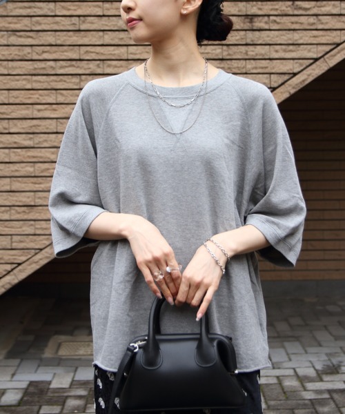 「THE SHINZONE」 7分袖カットソー FREE グレー レディース
