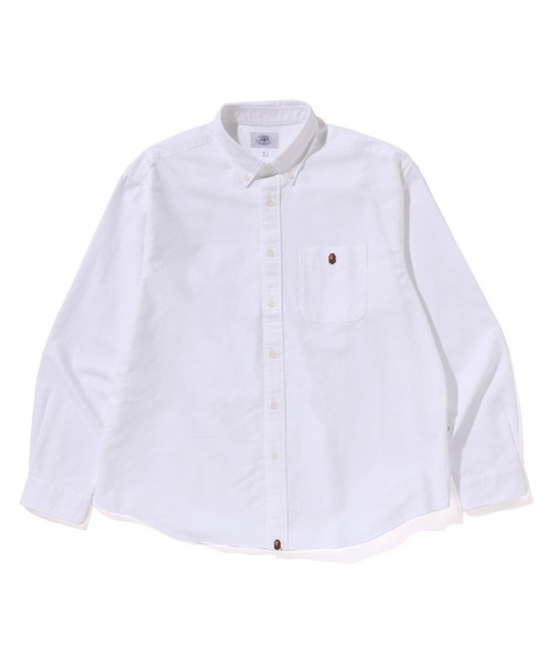 A BATHING APE（アベイシングエイプ） シャツ ONE POINT OXFORD LS